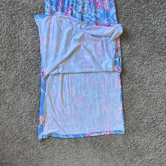 Lilly Pulitzer Helina One Shoulder Midi Dress Multi Bahamian Rhapsody Medium New - Picture 3 of 8